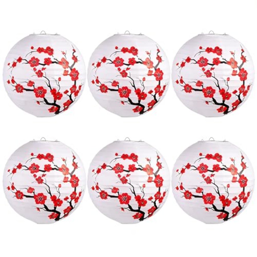 6Pack Chinees Nieuwjaar Decora - Japanese Lantern Paper recensie en prijs