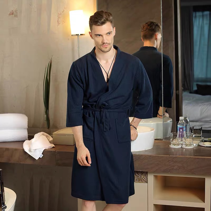 Elegante wafel-yukata kimono b - Kimono Yukata Cotton recensie en prijs