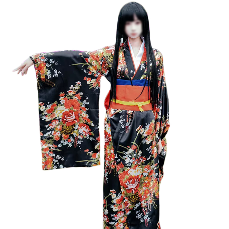 Anime Jigoku Shoujo Cosplay En - Kimono Yukata Cotton recensie en prijs