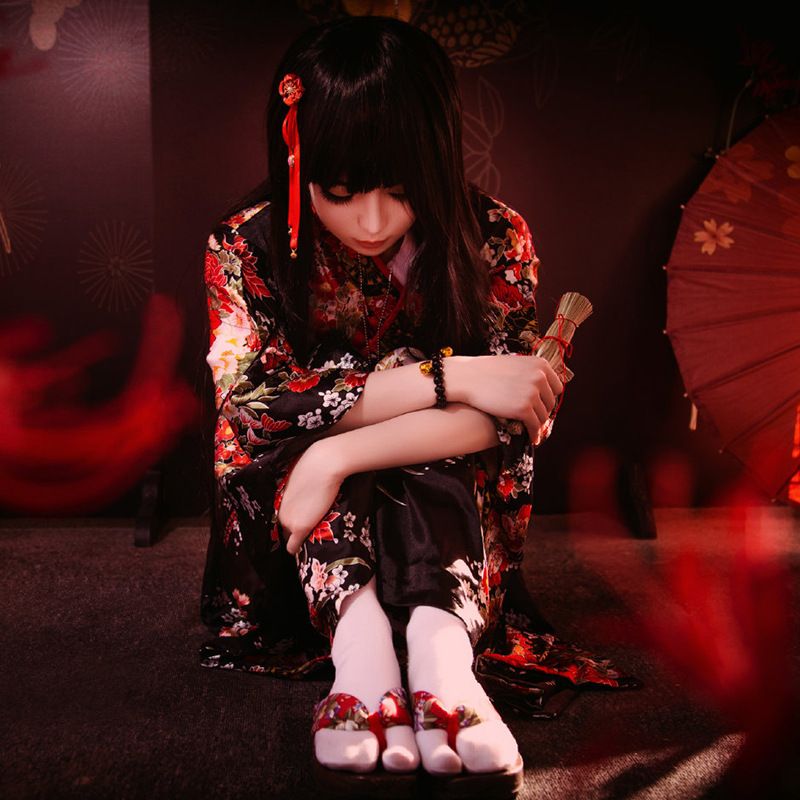 Anime Jigoku Shoujo Cosplay En - Kimono Yukata Cotton recensie en prijs