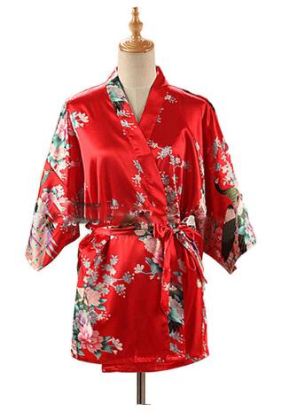 Lace Up Vrouw Pauwprint Japans - Kimono Yukata Cotton recensie en prijs