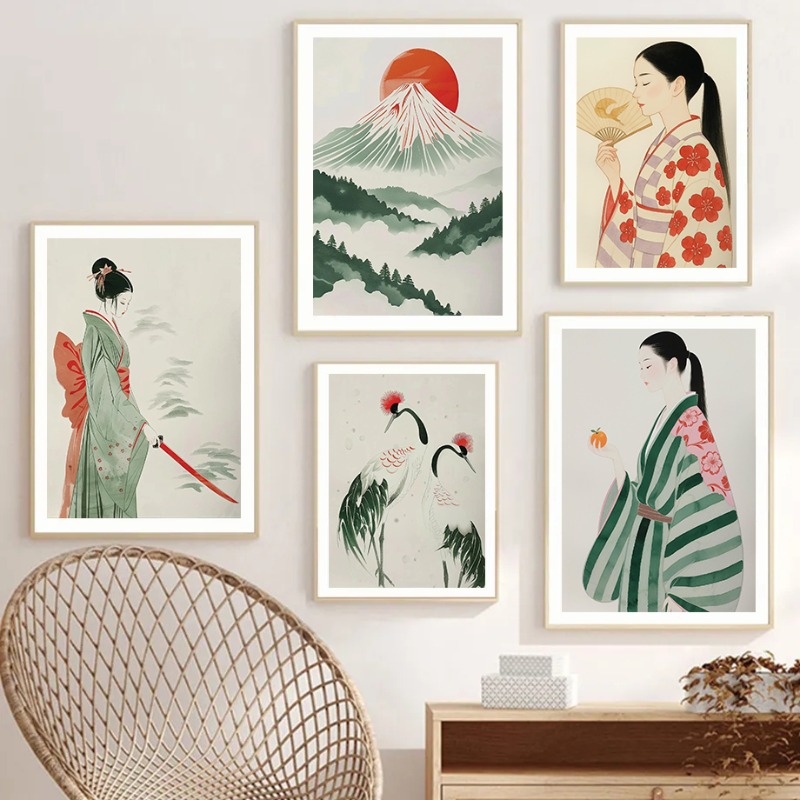 Mount Fuji & Crane Japanse muu - Japanese Lifestyle And Traditions recensie en prijs